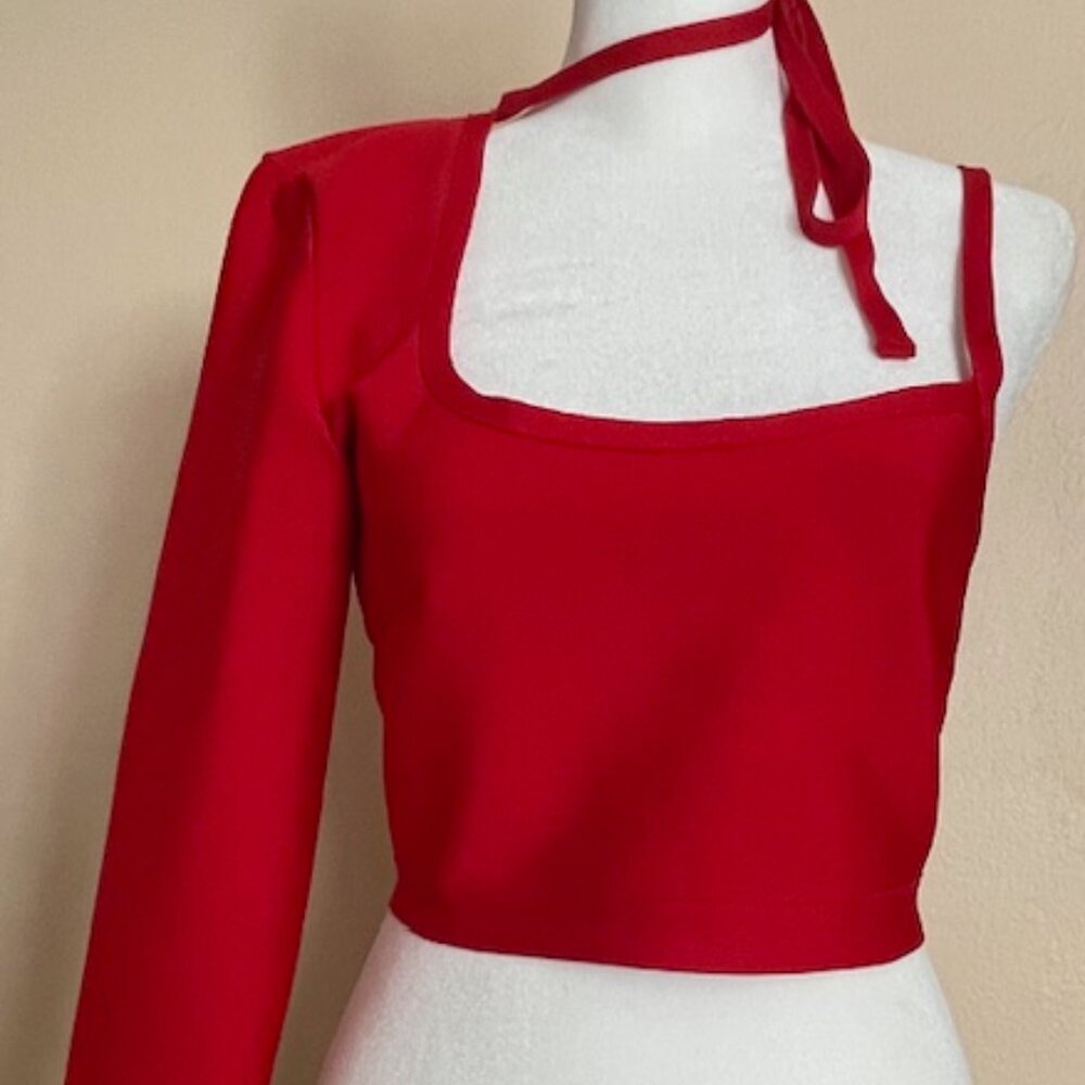 Rivir Fire Red Crop Top
